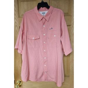 Izod Saltwater 2XLT Pink‎ Vented Button Down